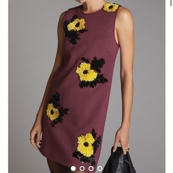 Sequined Shift Mini Dress Nwt